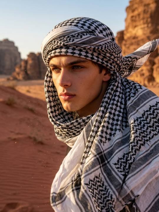 Windblown Dynamic Keffiyeh Style